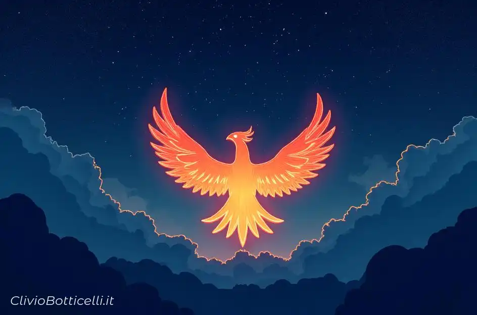 A glowing crystal phoenix...