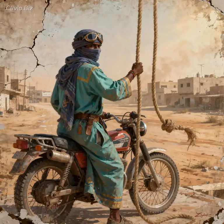 Tuareg man in urban robes...