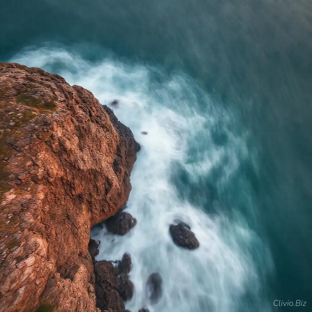 Crashing on waves Ocean c...